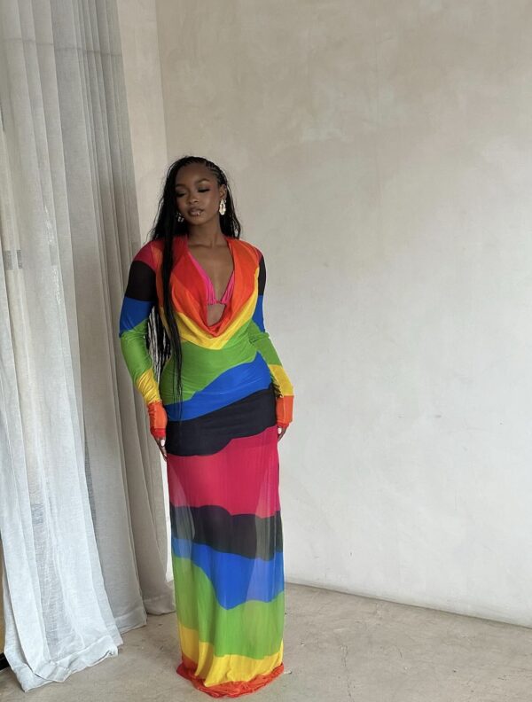 Candy cowl neck maxi